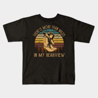 There's more than miles in my rearview Cowboys Boots & Hats Graphic Kids T-Shirt